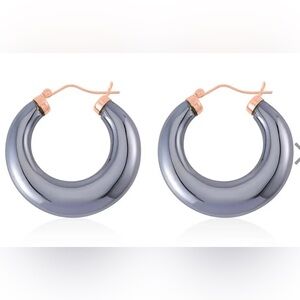👀 New Terahertz Hoop Earrings in Vermeil Rose Gold
Over Sterling Silver 63.70ct